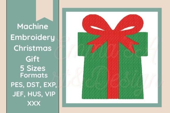 Christmas Gift Box Embroidery Design Review