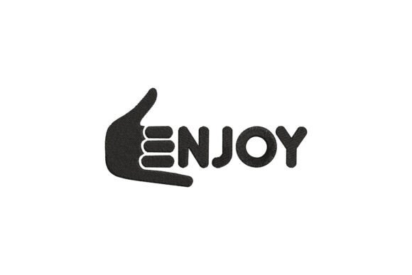 Enjoy: A Warm and Versatile Embroidery Design for Handmade Gifts