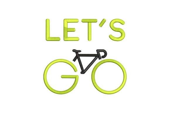 Let's Go Bike Embroidery Design Review