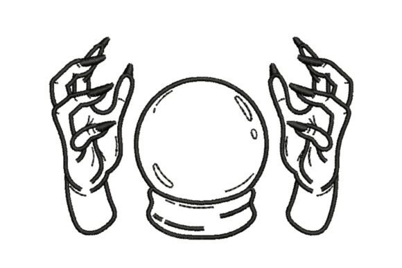 Mystical Hands with Crystal Ball