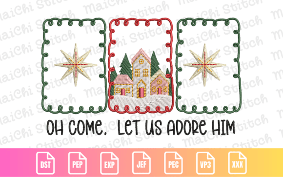 Nativity Star Village Embroidery Review
